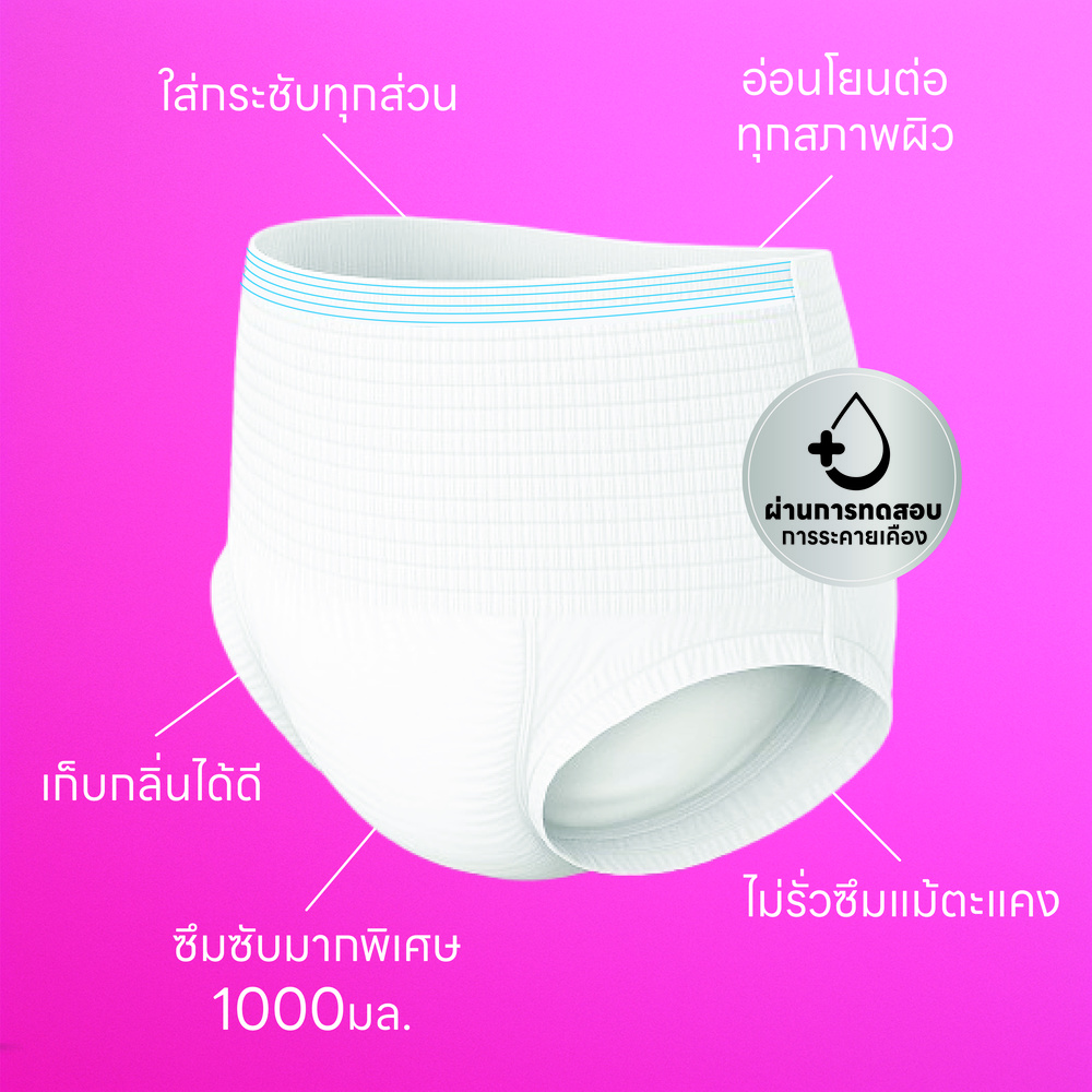 กางเกงรุ่นซึมซับมากพิเศษ1000cc.